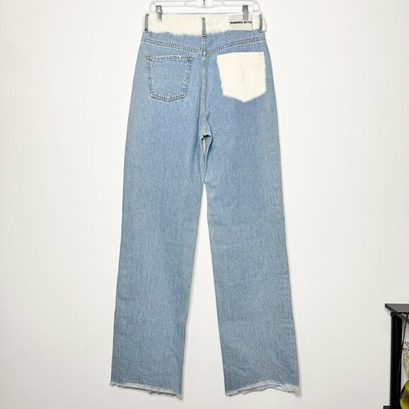 Numero Otto Amelie Fur Straight Leg Jeans Size 44 / US 8 - Picture 8 of 12